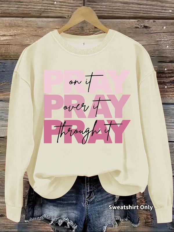 Women's Casual Graphic Pullover Sweater, Soft Long Sleeve Round Neck Sweatshirt, Comfortable Daily Wear style 02...