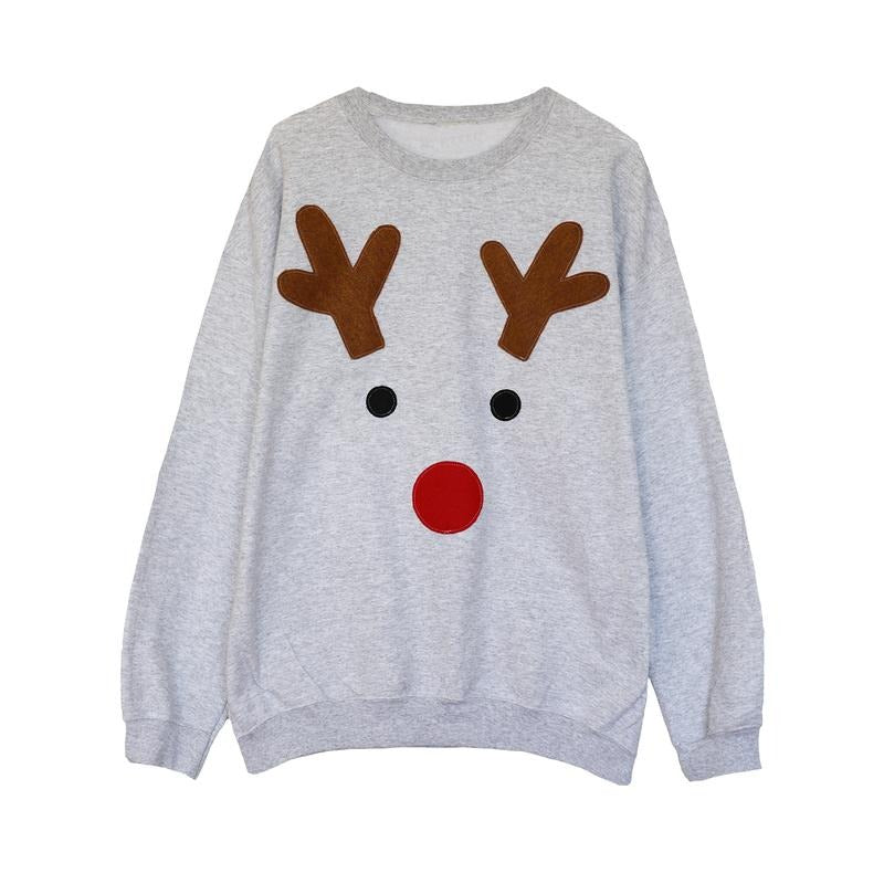 Women's Christmas Sweatshirt Loose Gingerbread Crew Neck Long Sleeve Oversized Tops Casual Streetwear T-Shirts, Hoodie