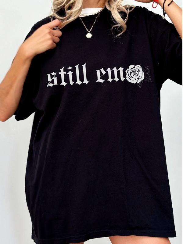 Women's Fashion Casual Loose-Fit Graphic Tee Shirt, Comfortable Summer Short Sleeve Top, Stylish Letter Print Design...