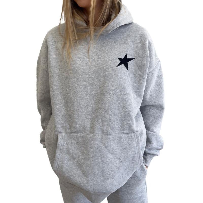Women's Graphic Hoodie Casual Loose Long Sleeve Hooded Sweatshirt with Front Pocket for Fall Winter Streetwear Lady...
