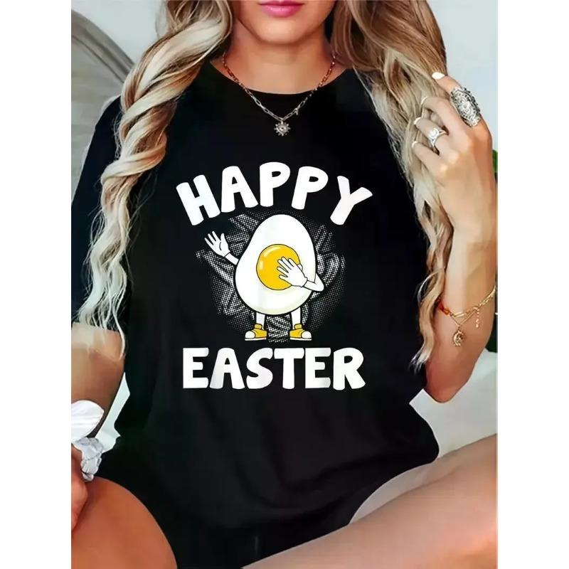 Women's Happy Easter Graphic T-Shirt | Casual Hoodie, Sweatshirt | HypeDripTees.com