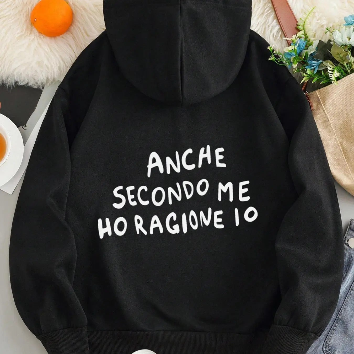 Women's Letter Print Drop Shoulder Hoodie, Fashion Casual Drawstring Pocket Hooded Sweatshirt for Daily Holiday Outdoor...