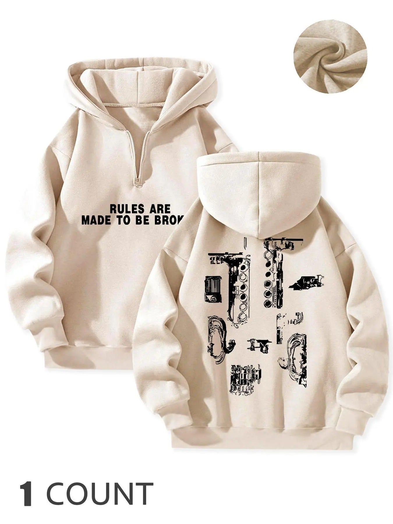 Women's Letter Print Hoodie, Casual Long Sleeve Hooded Sweatshirt for Spring, Fashion Women's Top for Daily Wear T-Shirts