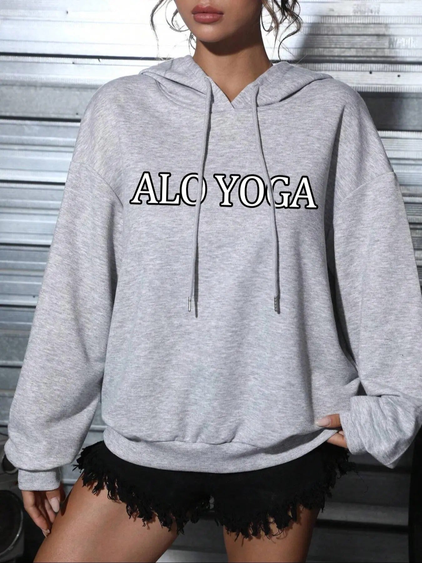 Women's Letter Print Hoodie, Fashion Casual Hooded Sweatshirt for Daily Holiday Outdoor Wear, Women Clothing for Fall &...