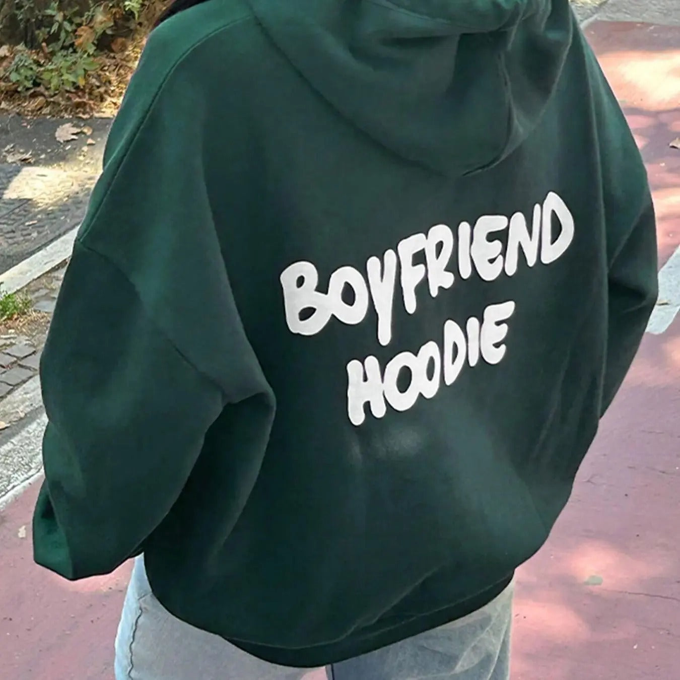 Women's Letter Print Hoodie, Fashion Hooded Sweatshirt for Daily Holiday Outdoor Wear, Women Clothing for Fall & Winter...
