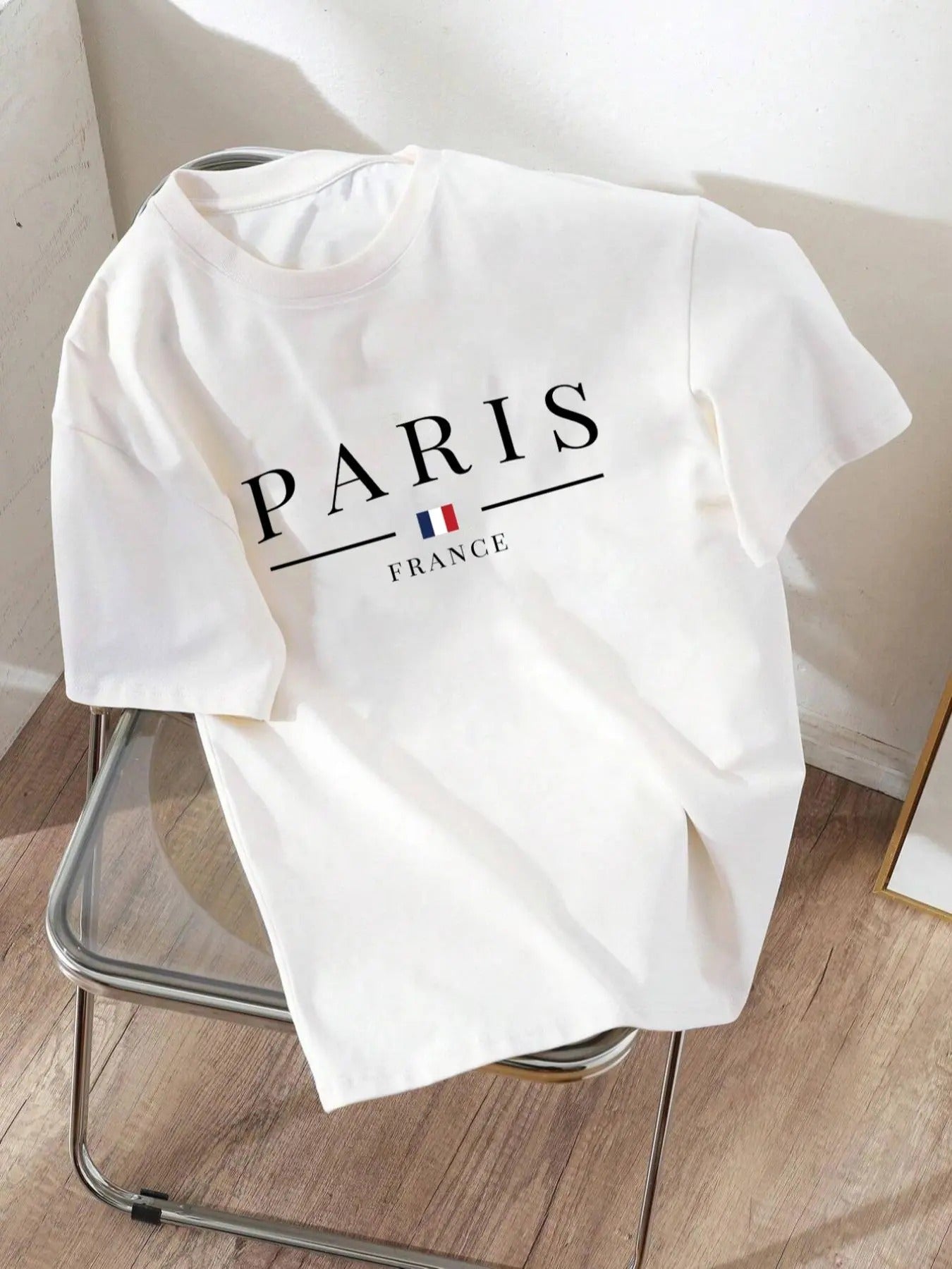 Women's Letter Print Round Neck Graphic Tee, Trendy Casual Short Sleeve T-shirt for Daily Wear, Ladies All Seasons Outfit...