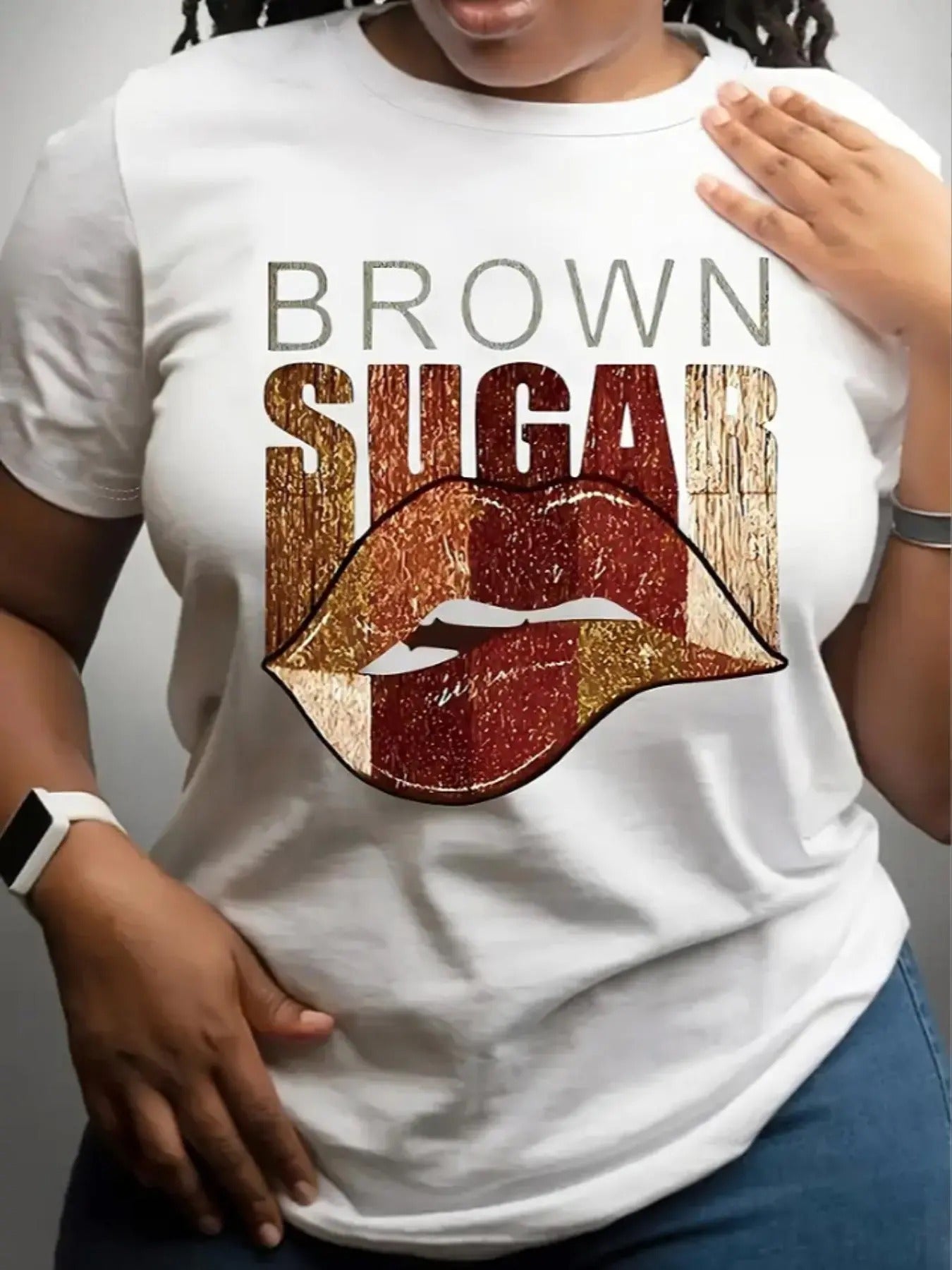 Women's Letter Print Round Neck Graphic Tee, Vintage Trendy Casual Short Sleeve T-shirt for Daily Wear, Ladies All...