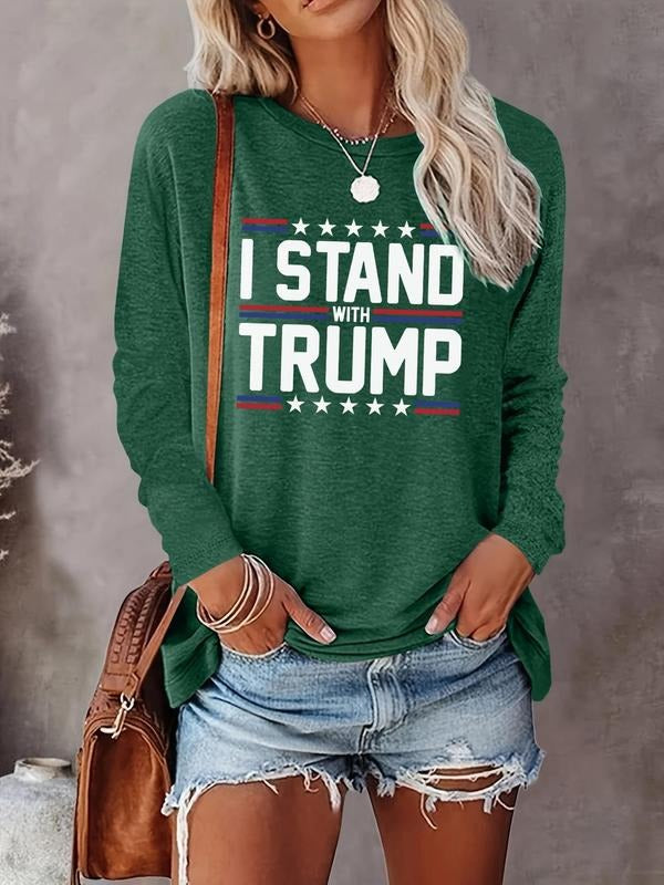 Women's Letter Print Round Neck Tee, Fashion Casual Crew Neck T-shirt for Daily Holiday Vacation Outdoor Wear, Ladies...