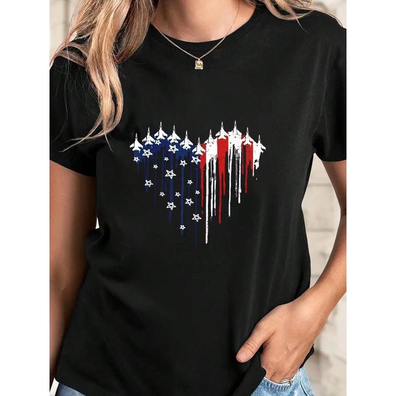 Women's Patriotic 4th of July T-Shirt