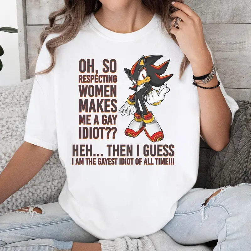 Women's Rights Shirt, Hedgehog Shadow T-shirt, Japanese Anime Hero Hoodie, Sweatshirt | HypeDripTees.com