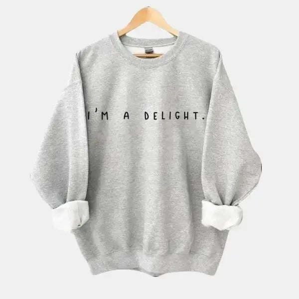 Women's Slogan Print Drop Shoulder Sweatshirt, Comfort Casual Long Sleeve Crewneck Sweatshirt Pullover Top for Lady Fall, Relaxed Fit Fall Top