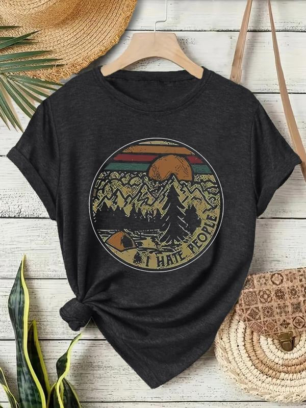 Women's Summer Casual Fitted Round Neck Short Sleeve T-Shirt, Comfortable Breathable Fashion Top, Available in S-Xxl...