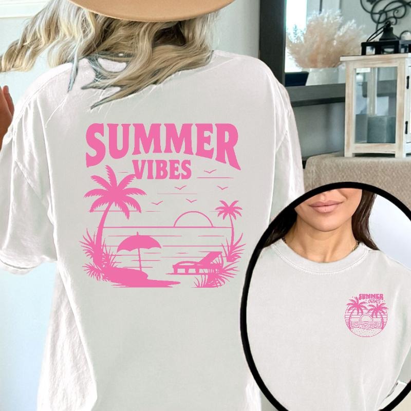 Women's T - Shirt with Energetic Summer
