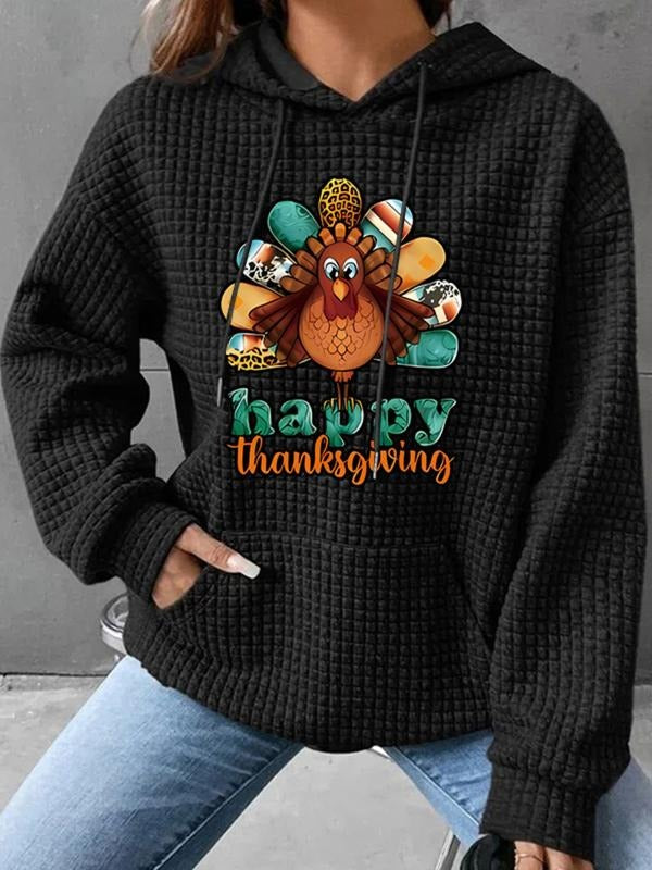 Women's Trendy Hooded Sweatshirt with Floral Print, Long Sleeve Pullover with Pocket, Casual Fall & Winter Wear T-Shirts,...