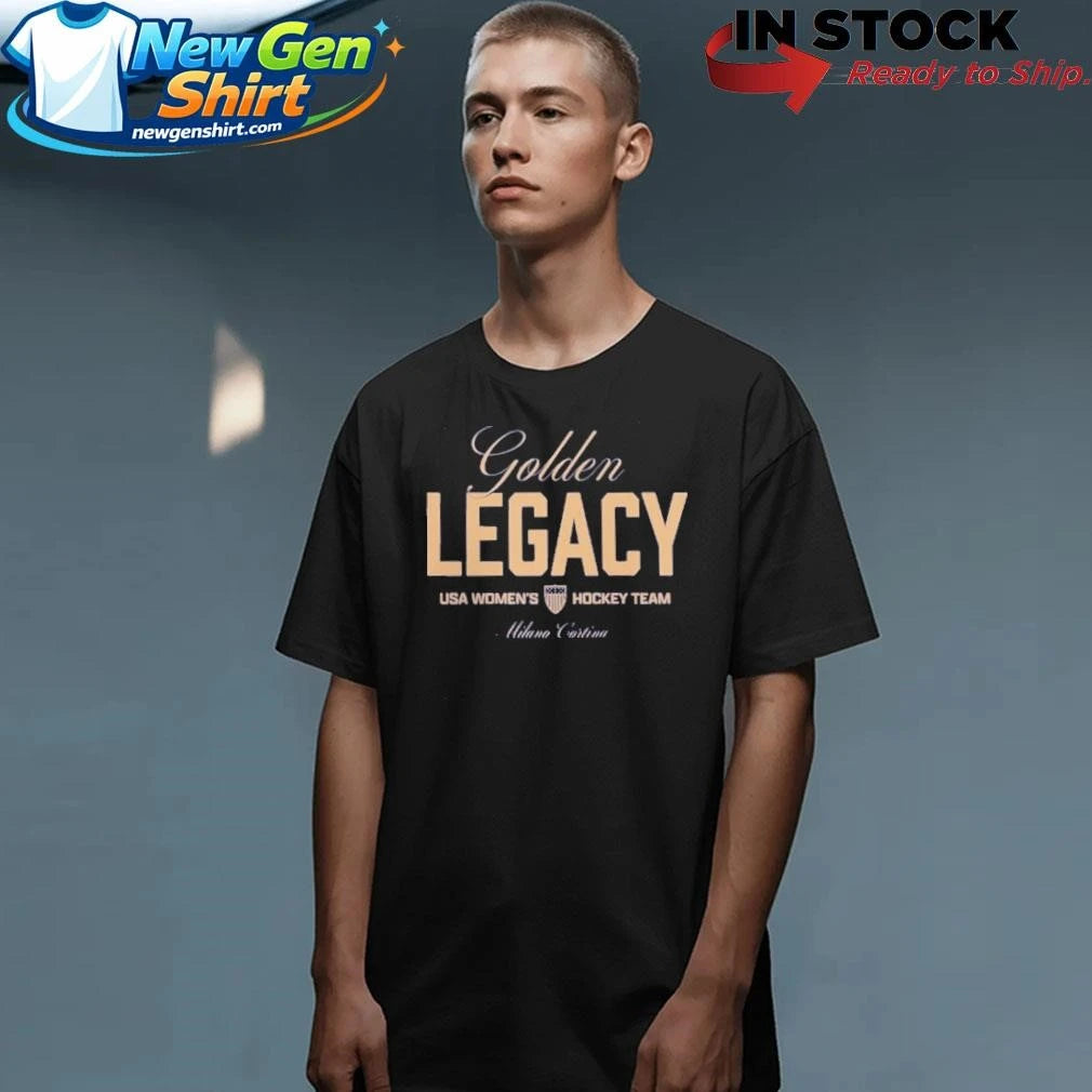 Women’s USA Hockey 2026 Winter Olympics Golden Legacy Shirt