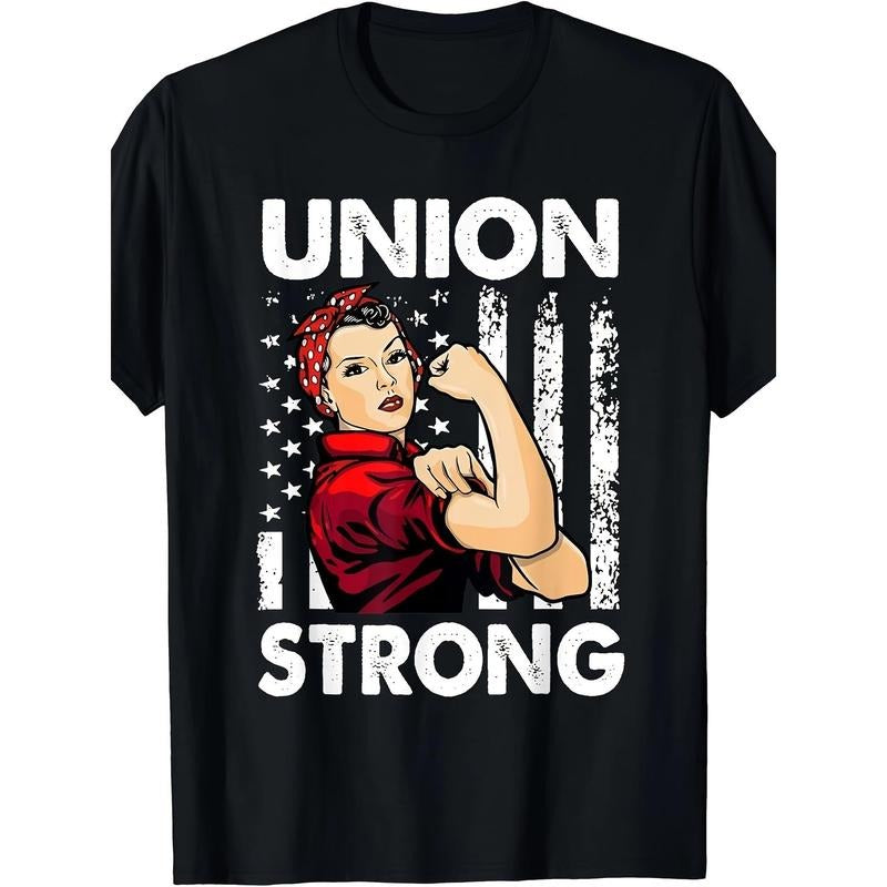Womens Union Strong And Solidarity Union Proud Labor Day T-Shirt Made in USA Hoodie, Sweatshirt | HypeDripTees.com