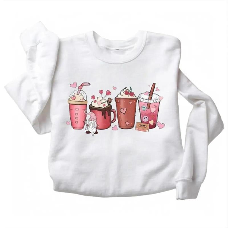 Womens Valentines Day Coffee Shirt, Valentines Day Shirt For Women Hoodie, Sweatshirt | HypeDripTees.com