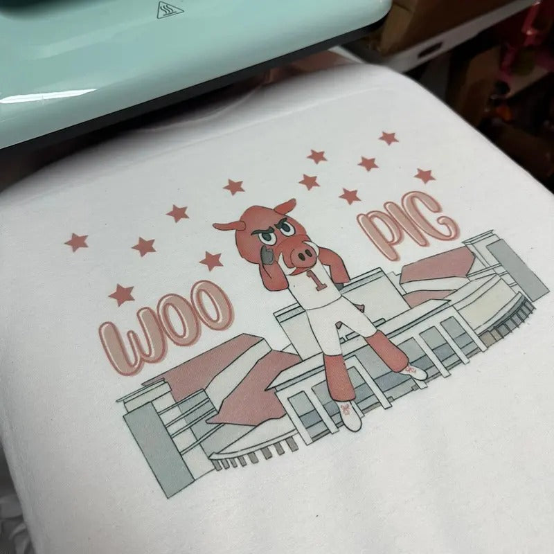 Woo Pig Hog Arkansas Basketball and Football Crewneck Sweatshirt Woo Pig T-Shirts, Hoodie | HypeDripTees.com
