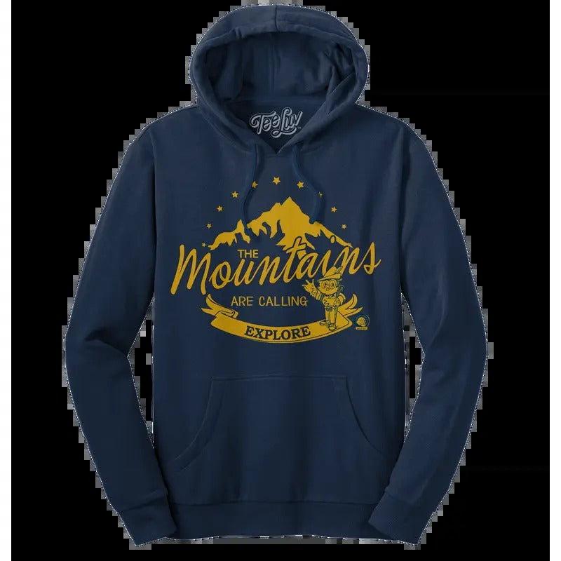 Woodsy Owl Explore Pullover Hooded Sweatshirt - Navy T-Shirts, Hoodie | HypeDripTees.com
