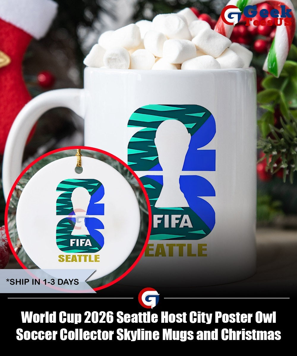 World Cup 2026 Seattle Host City Poster Owl Soccer Collector Skyline shirt