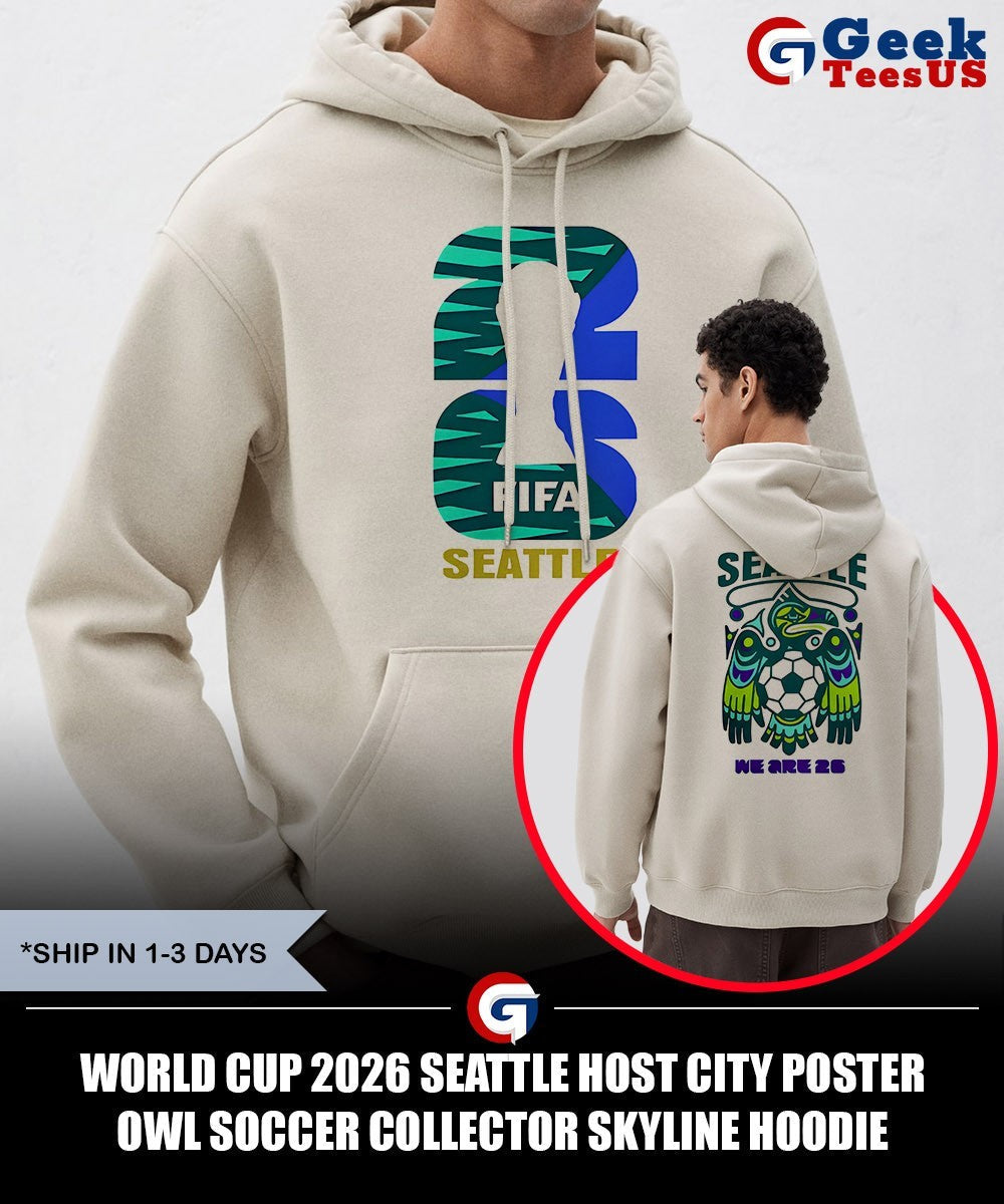 World Cup 2026 Seattle Host City Poster Owl Soccer Collector Skyline shirt