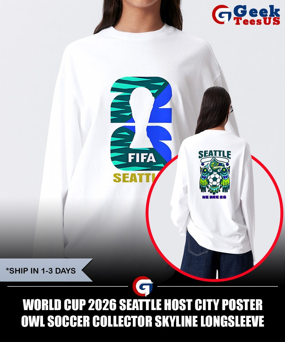 World Cup 2026 Seattle Host City Poster Owl Soccer Collector Skyline shirt