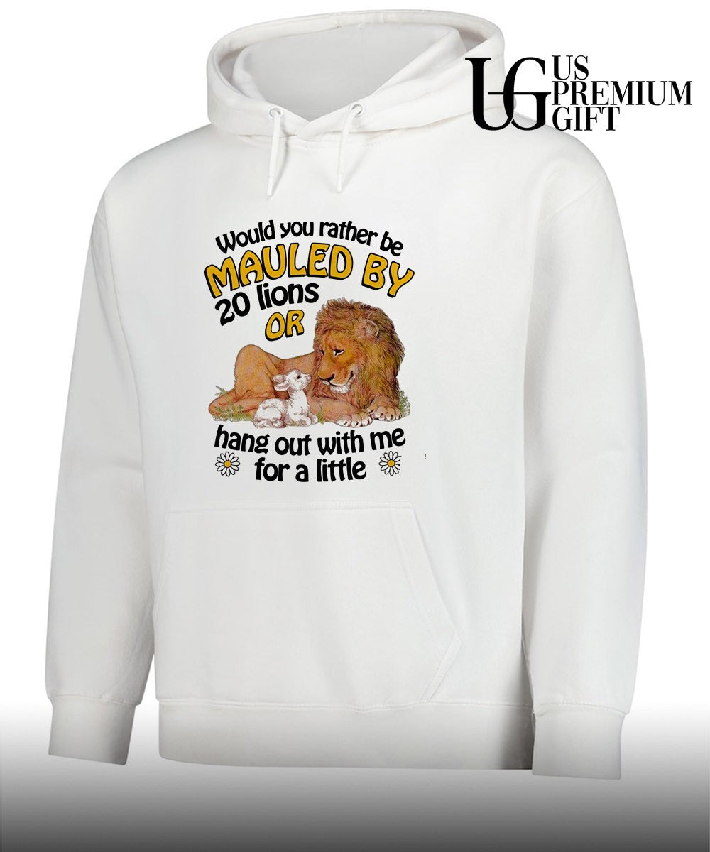 Would You Rather Be Mauled By 20 Lions Or Hang Out With Me For A Little shirt