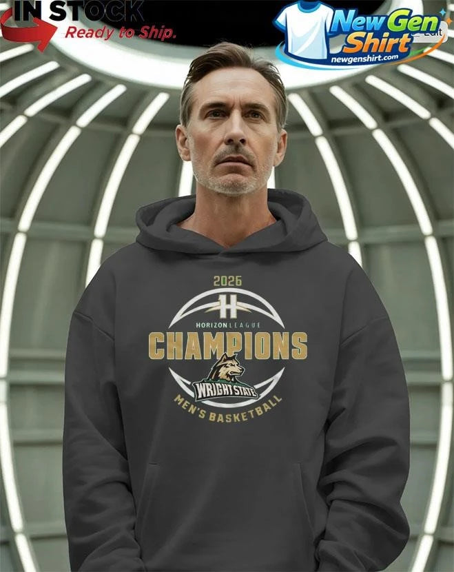 Wright State Raiders Men’s Basketball 2026 Horizon League Champions Locker Room Shirt