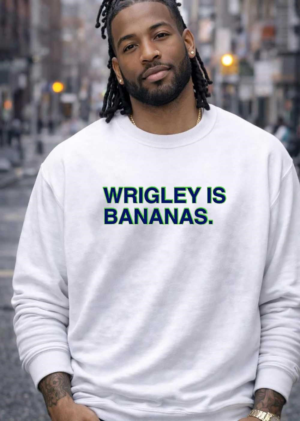Wrigley Field Chicago Cubs Apparel Wrigley Is Bananas T-Shirt
