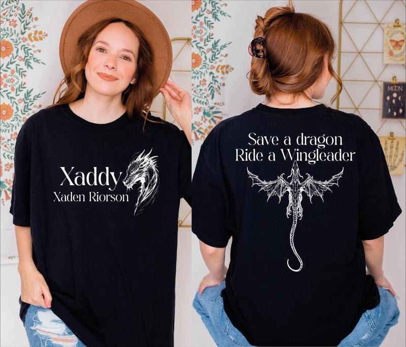 Xaddy Shirt, Xaden Riorson Shirt, Xaden Fourth Wing Shirt, Fourth Wing Merch, Iron Flame Tees, Rebecca Yarros Apparel...