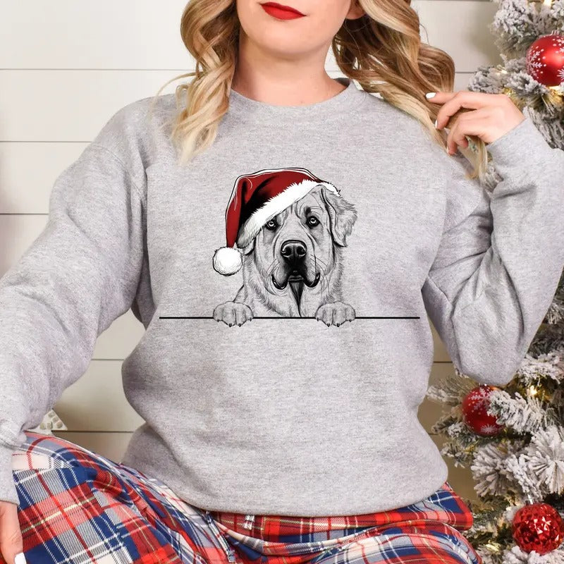 Xmas Sweatshirt Anatolian Shepherd Dog Christmas Sweater Xmas Jumper T-Shirts, Hoodie | HypeDripTees.com