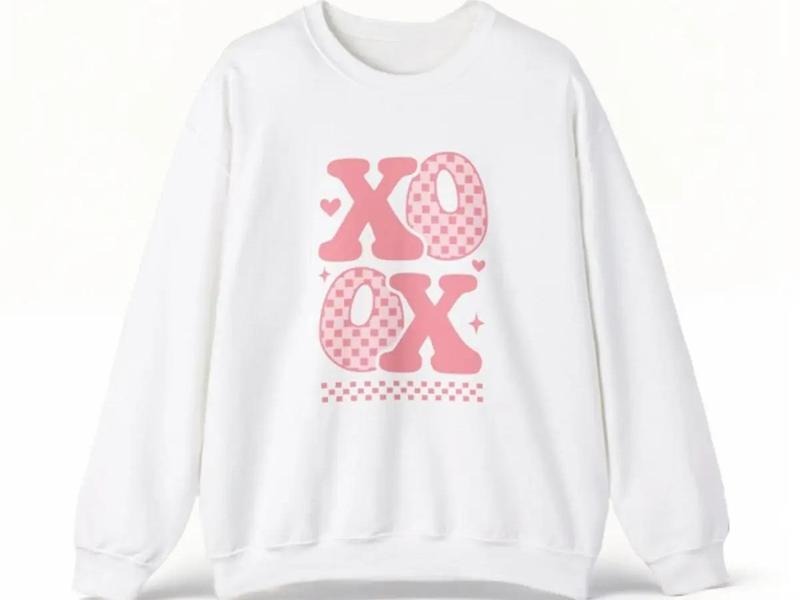 Xoxo Sweatshirt Valentine Crewneck T-Shirts, Hoodie | HypeDripTees.com