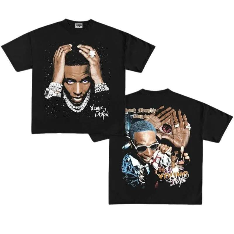 Y0ung Dolph Streetwear Shirt Rap Legend Graphic Fan Tee Hoodie, Sweatshirt | HypeDripTees.com