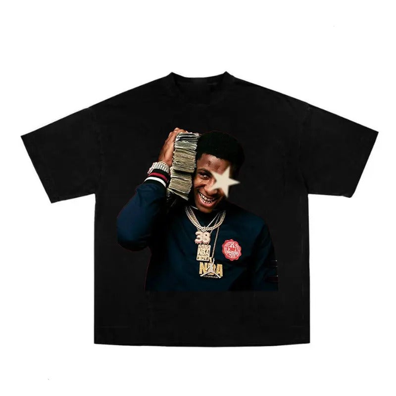 Y0ungBoy Star Big Face Rap T-Shirt Fans Gift Hoodie, Sweatshirt | HypeDripTees.com