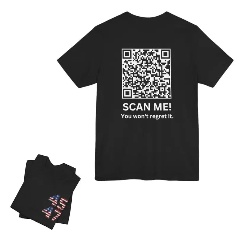 YMCA QR Code Dance Tshirt, auto play WITH Sound, Funny President Trum Shirt, Gift for Trumpp Supporters, Quality Style...
