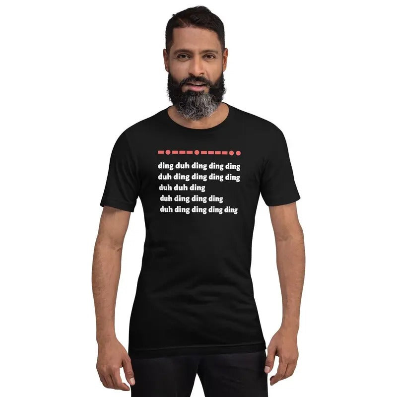 YYZ Morse Code - Short-Sleeve Unisex T-Shirt Hoodie, Sweatshirt | HypeDripTees.com