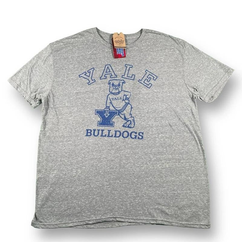 Yale University Bulldogs Logo Gray Unisex T-shirt Sweatshirt Hoodie 31 | HypeDripTees.com