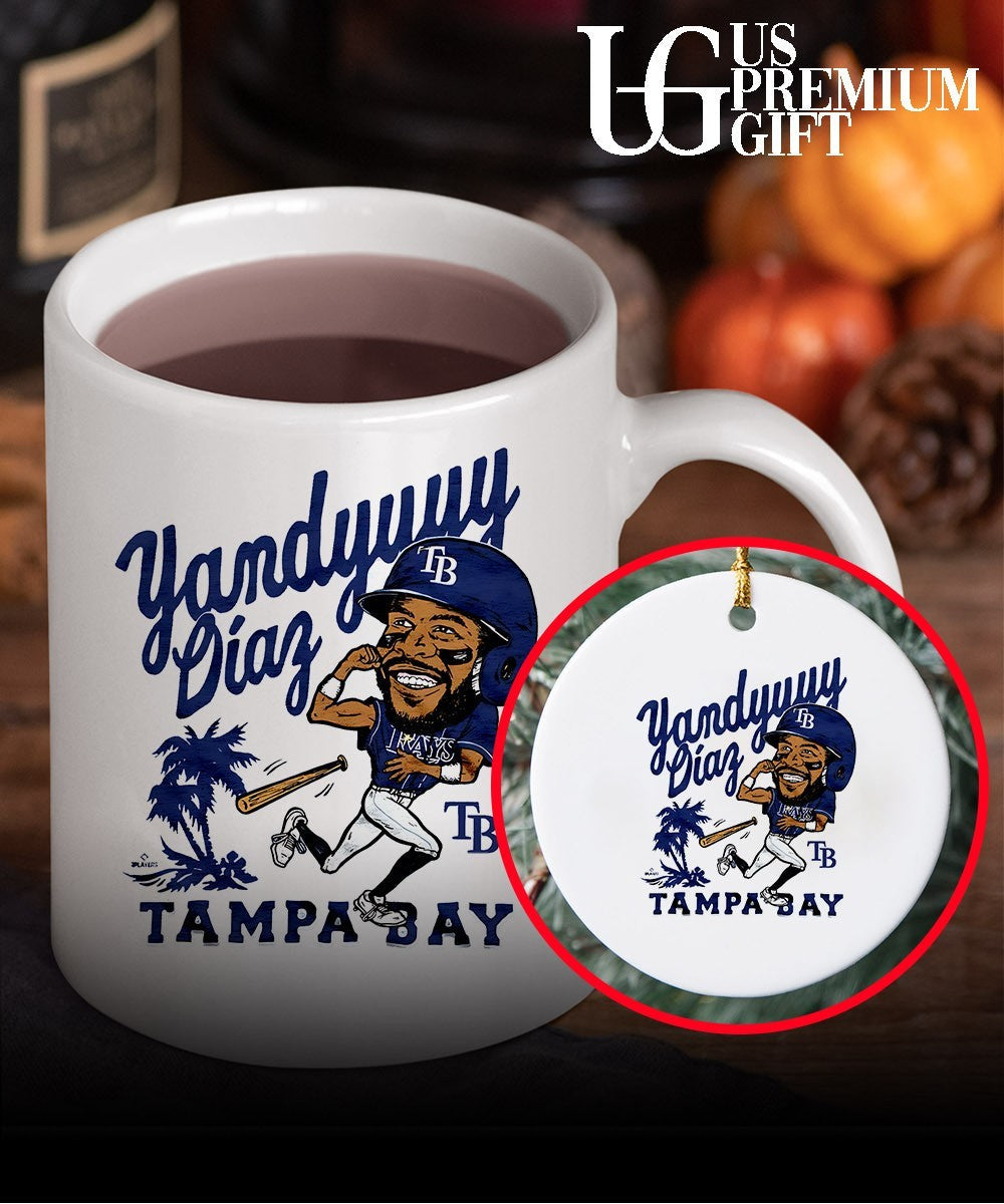 Yandy Díaz Tampa Bay Rays baseball caricature signature shirt