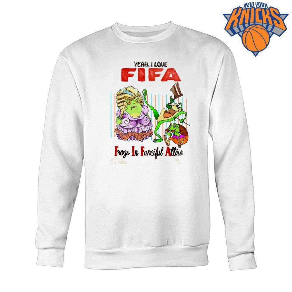 Yeah I Love FIFA Frogs In Fanciful Attire Meme Funny Shirt