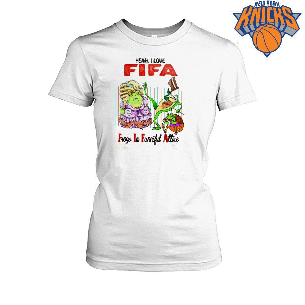 Yeah I Love FIFA Frogs In Fanciful Attire Meme Funny Shirt