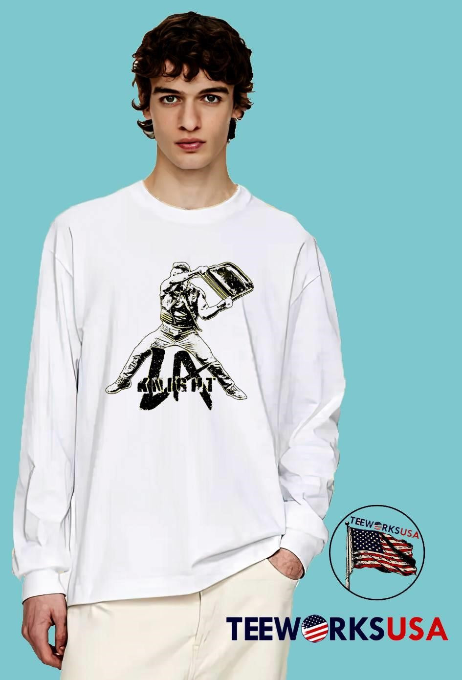 Yeah! LA Knight Chair Shot Wrestling T-Shirt