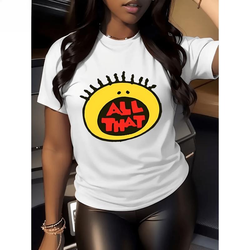 Yellow Cartoon Letters 100% Cotton Short-Sleeved T-Shirt Hoodie, Sweatshirt | HypeDripTees.com