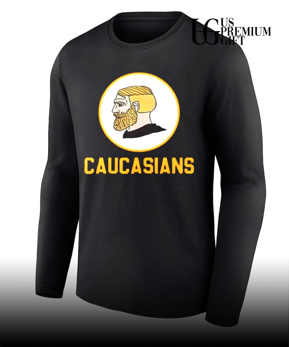 Yes Chad Caucasians logo shirt