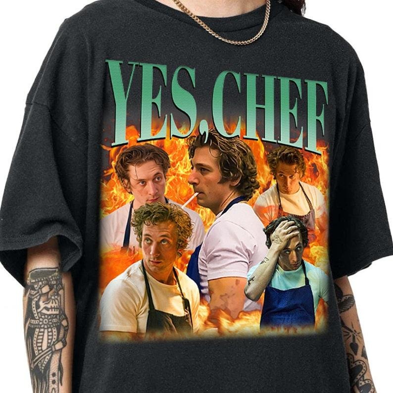 Yes Chef Tshirt, Jeremy Allen White Shirt, Carmy Berzatto The Bear Tee, Carmy The Bear Yes Chef Shirt, The Bear Shirt,,...