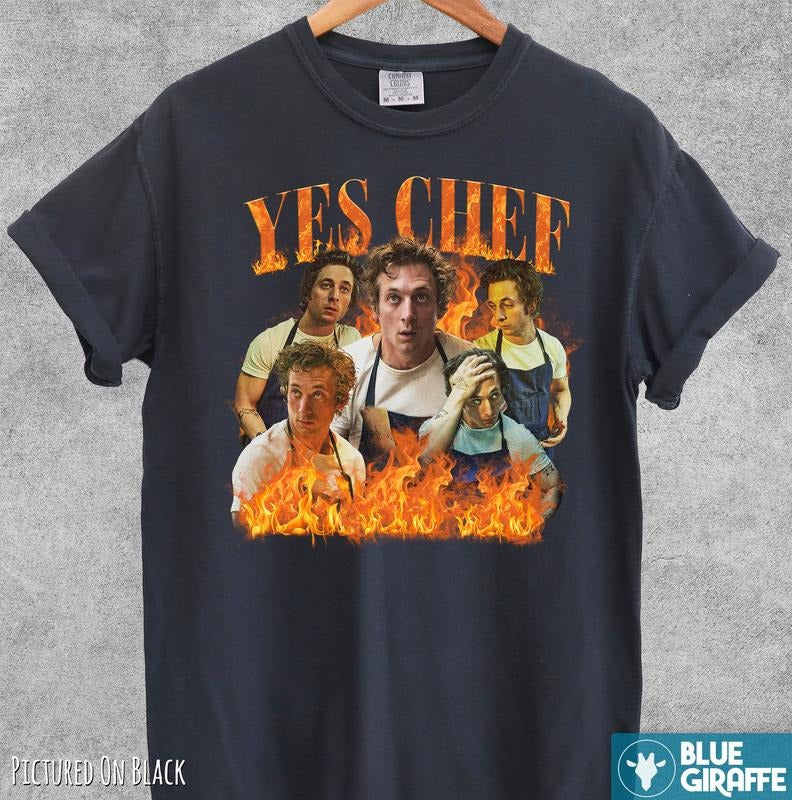 Yes Chef Vintage T-Shirt, Comfort Colors Shirt Hoodie, Sweatshirt | HypeDripTees.com
