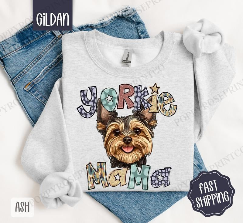 Yorkie Cute Dog Mom T-Shirts, Hoodie, Sweatshirt