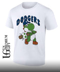 Yoshi Los Angeles Dodgers baseball egg cartoon shirt