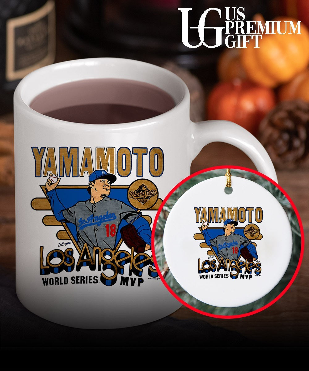 Yoshinobu Yamamoto Los Angeles Dodgers 2025 World Series MVP pitcher graphic 18 shirt