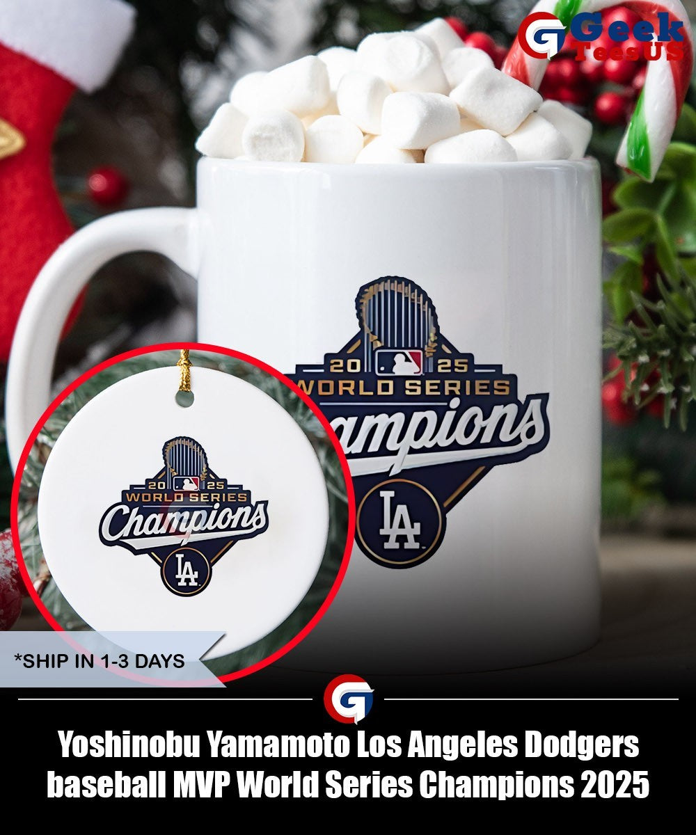 Yoshinobu Yamamoto Los Angeles Dodgers baseball MVP World Series Champions 2025 signature shirt
