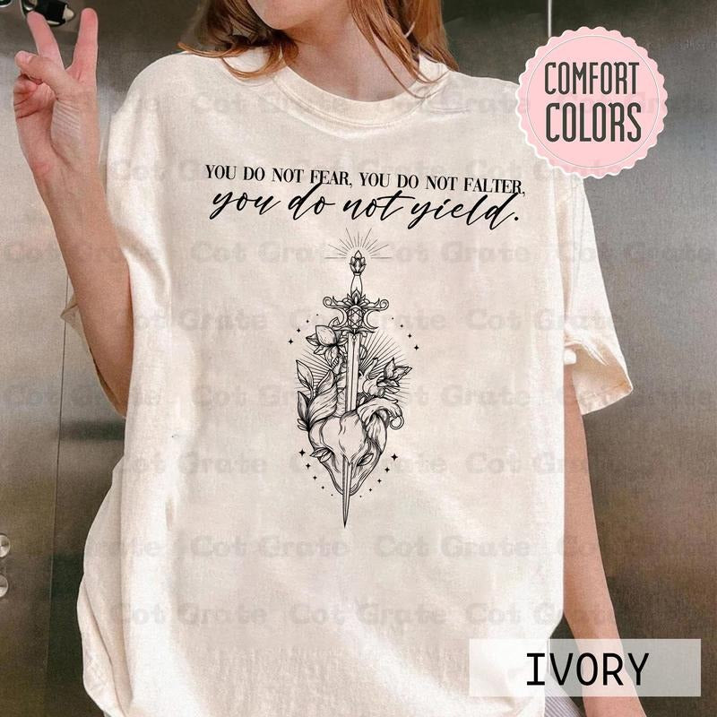 You Do Not Yield Shirt - Aelin Galathynius Fireheart Best Price Hoodie, Sweatshirt | HypeDripTees.com
